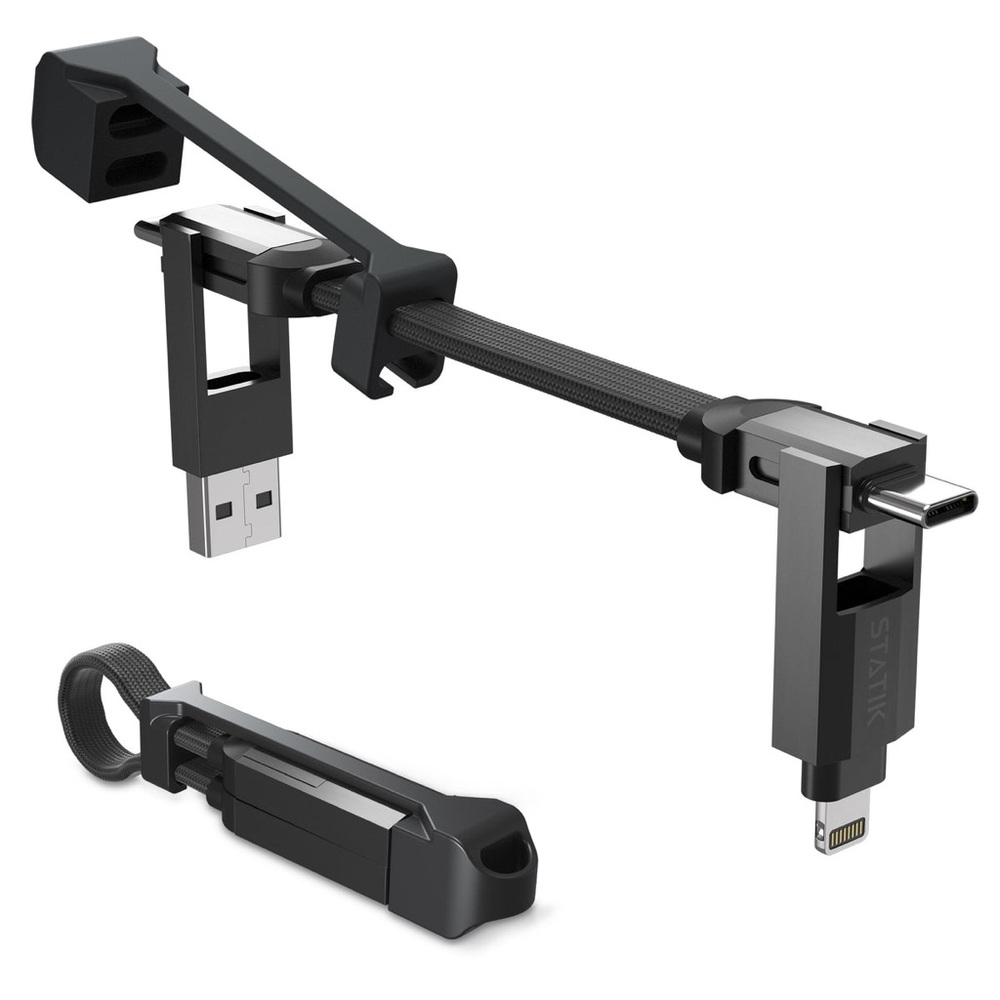 Keysmart Statik KeyCharge Universal On-The-Go Charging Cable NWT